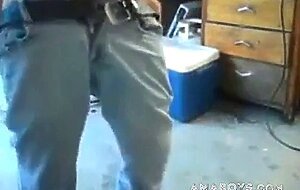 Dancing Daddy Bear Flashes His Big Cock on Webcam