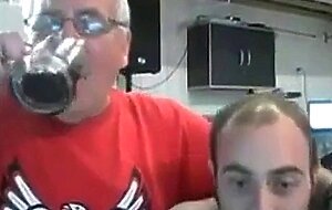 Dancing Daddy Bear Flashes His Big Cock on Webcam