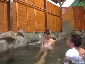 Sizzling Outdoors Hardcore Sex Drives Japanese Wife To Earth-Shattering Orgasm