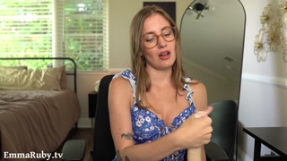 ASMR * Dirty Talking while I stroke your Cock with Lotion * Emma Ruby