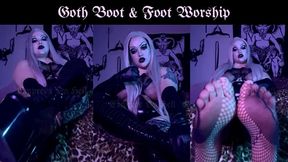 Goth Boot & Foot Worship
