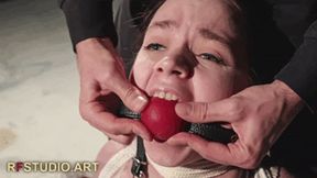 Arina - Long Tight Bondage and Gag Session in Lingerie Before the Mirror (FULL HD MP4)