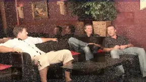 French whores get their slithering fingers on the biggest hard cock in a