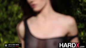 Slim Babe Analy Power Driven By MONSTER Cock - HardX