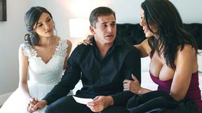 ”Stepmommy MILF Reagan Foxx guides her stepson with his new marriage”