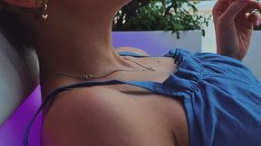 A slim cigarette at the Spanish see