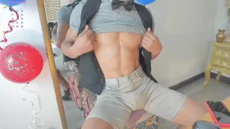 Slim Twink Jerks Off on Webcam in Long Solo Session