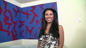 cassandra cruz wraps her latina lips around a huge cock and gets a facial too