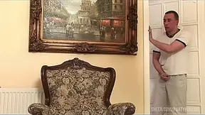 Grandma Dominika gives a sloppy oral and bangs in various positions