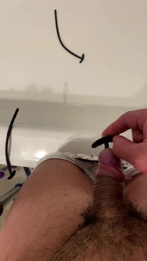 I got new silicone sounds that made me piss