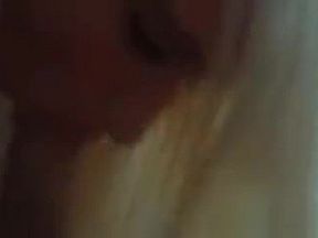 Blonde surprised with a cock in her mouth