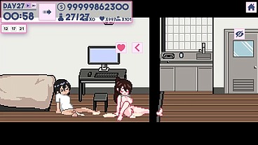 ApartmentStory [PornPlay Hentai game] Ep.4 this married woman is cheating while her husband is resting in the same room