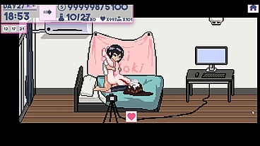 ApartmentStory [PornPlay Hentai game] Ep.4 this married woman is cheating while her husband is resting in the same room