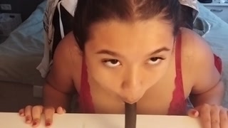 Chubby Asian Girl Wants To Suck Dick | Blowjob WITH FACE