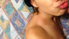Me cumming on a Tgirl's mouth