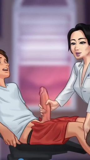 Miss okita handles Anon's huge cock for her experiment   Clip 1