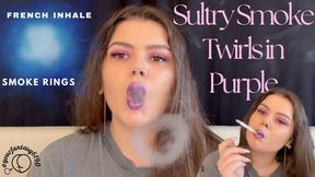 Sultry Smoke Twirls in Purple