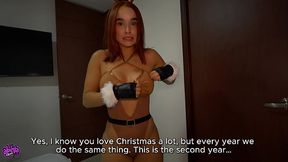 My HOT LATINA neighbor came looking for milk and she ended up with her mouth full of CUM! Abella Olsen