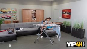 Watch Vanessa Alessia and Steve Q get down and dirty in tight pussy licking frenzy!