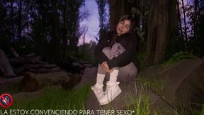Vamos al bosque y logre convencer a mi mejor amiga para hacer un video porno ( NOS PILLAN )