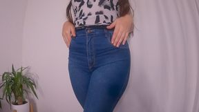 Teen niece Eliza teases me with those tight jeans, flaunting her newfound curves.