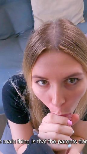 Captivating moment from &quot;Stepbrother and sister have fuck because of this app -  Sex Actions - Family Games - Secret Taboo&quot;