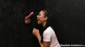 Foxy ebony Kira Noir enjoys anal through gloryhole - Dogfart Network