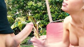 Outdoors In The Sun We Find Aubrey Adams Rubbing Herself And Fucking Too