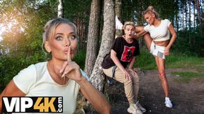 MOMMY4K. Russian Cougar Malusha found a dude with huge cock in the park and fucked him in 5 minutes