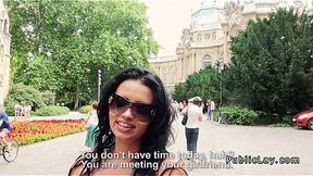 Two busty sluts fucking outdoor pov