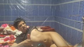 Sucking a big juicy cock