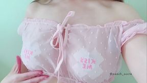 A short clip of me bouncing my pasties covered tits | Peach Sucre