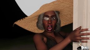 Big butt granny catches the Pastor fucking after church