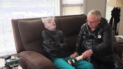 Jun 14 2022 - A relaxing time in my straitjacket with heat shrink wrap breath control