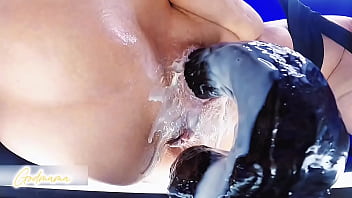 Big black cock sucked into oblivion by mama's wet pussy