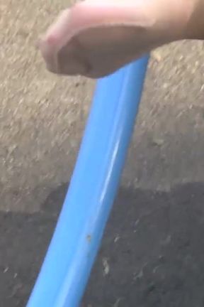 Christelle on the playground