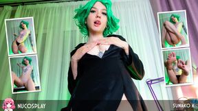 Green Haired Sunako K Railed On Her Desk