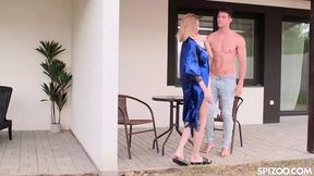 Seductive blonde Molly Devon blows cock before hardcore sex