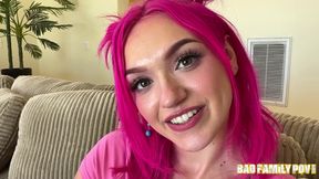 BadFamily - Gracie Gates Begs StepDaddy For Fuck
