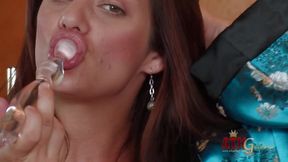 Pregnant redhead is horny AF