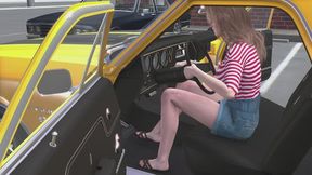 1970 Chevrolet El Camino Cranking Template: Honi in Flat Strappy Sandals 1080p