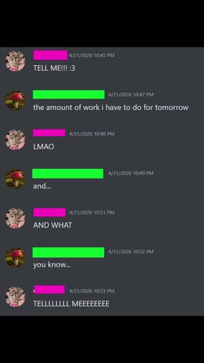 One-on-one Discord chat with a charming woman - tension builds fast
