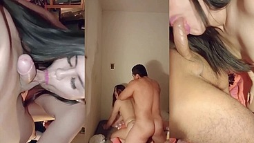 Giany shemale slut Cleaning a stud Cock