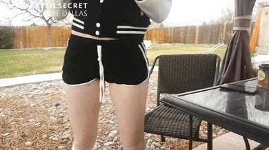 POV Cute Girl Gets CUM BLASTED Outside - OurDirtyLilSecret