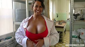 Cook With Huge Tits And Mega Clit