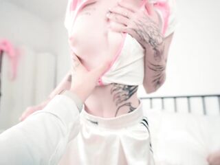 Pink Hair Stepsister Jerks My Biggest Penis, Deepthroats Close-up, Rubs Biggest Shlong on Shaved Vagina & Takes Cum in Pants This babe Wears