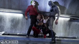 Harley Quinn and The Joker Unleash Chaos in a Wild Comic Book Threesome