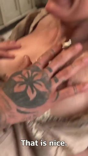 Powerful moment from &quot;Czech Streets - Food Porn Orgy with 28wk&amp;#039;s Pregnant!&quot;