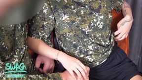 Army Base Secret - Fucked the Busty Sergeant Hard