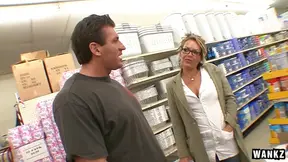 Glasses-Wearing Chubby Blonde Cougar Rocks Cowgirl Style Fuck Fantastically